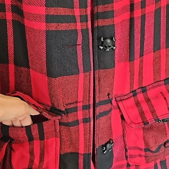 BB Dakota red plaid jacket - Picture 6 of 8